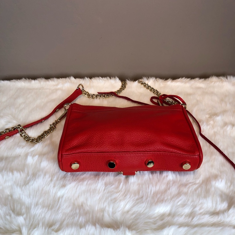 Rebecca Minkoff Mini-Mac Crossbody Bag in Red - Picture 3 of 4